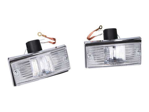 front indicator light set complete white for Vespa PX 125-200, Vespa T5 DIVERSE / IMPORT MOTOVEIKALS 21