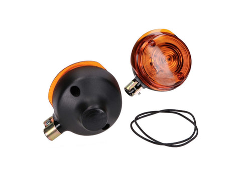 front indicator light set round shape for Simson S50, S51, S70, SR50, SR80, MZ TS 250, ETZ 125, ETZ 150, ETZ 250 OEM STANDARD MOTOVEIKALS 21
