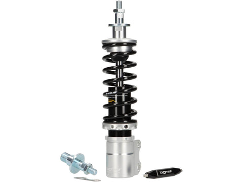Front shock absorber BGM PRO SC/F1 Sport, 195mm + 205mm, black/silver for Vespa PK BGM PRO MOTOVEIKALS 21