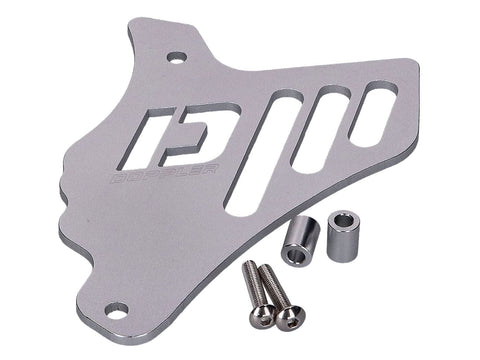 front sprocket cover Doppler silver for Minarelli AM, Generic, KSR-Moto, Keeway, Motobi, Ride DOPPLER MOTOVEIKALS 21