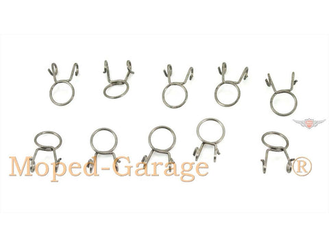Fuel hose clamps 10 pieces 7mm 9mm for Zündapp, Kreidler, Hercules, Puch, moped, moped, mokick, scooter DIVERSE / IMPORT MOTOVEIKALS 21