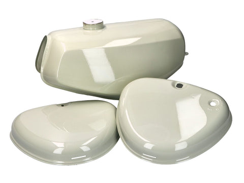 fuel tank and side cover set atlas white for Simson S50, S51, S70 DIVERSE / IMPORT MOTOVEIKALS 21
