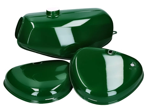 fuel tank and side cover set billiard green for Simson S50, S51, S70 DIVERSE / IMPORT MOTOVEIKALS 21