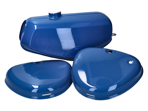 fuel tank and side cover set blue for Simson S50, S51, S70 DIVERSE / IMPORT MOTOVEIKALS 21