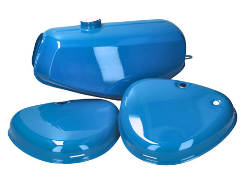 fuel tank and side cover set blue for Simson S50, S51, S70 DIVERSE / IMPORT MOTOVEIKALS 21