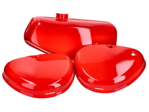 fuel tank and side cover set red for Simson S50, S51, S70 DIVERSE / IMPORT MOTOVEIKALS 21