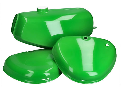 fuel tank and side cover set sapgreen for Simson S50, S51, S70 DIVERSE / IMPORT MOTOVEIKALS 21