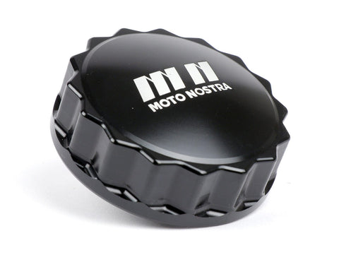 Fuel tank cap -MOTO NOSTRA, CNC, black shiny- Vespa GTS 125 (ZAPMA3100, ZAPMA3200, ZAPMA3700), Vespa GTS 150 (ZAPMA3100, ZAPMA3200), Vespa GTS 250 (ZAPM45100), Vespa GTS 300 (ZAPM45200, ZAPM45202, ZAPMA3300), Vespa GTS HPE 300 (ZAPMA3600), Vespa GTS Super MOTO NOSTRA MOTOVEIKALS 21