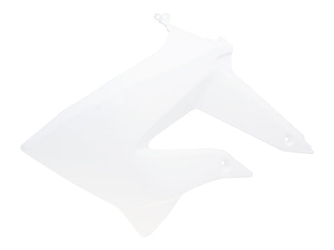 fuel tank cover left OEM white for Derbi Senda 2011-, Gilera RCR, SMT 2011- PIAGGIO MOTOVEIKALS 21