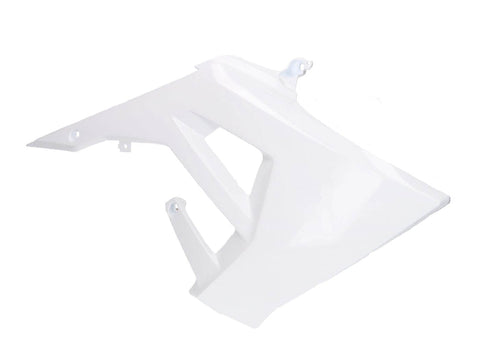 fuel tank cover right OEM white for Derbi Senda R 50, Senda SM 50 X-Treme Euro4 2018- PIAGGIO MOTOVEIKALS 21
