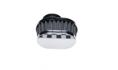 Gaisa filtrs 30 mm CHROME / OVAL LOW REPLICA MOTOVEIKALS 21