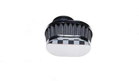 Gaisa filtrs 38 mm CHROME / OVAL LOW REPLICA MOTOVEIKALS 21