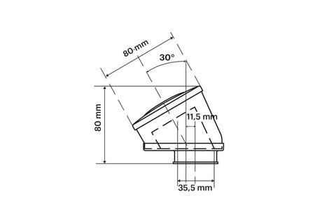 Gaisa filtrs Malossi Red E14 Ø 35,5 mm, 30° MALOSSI MOTOVEIKALS 21