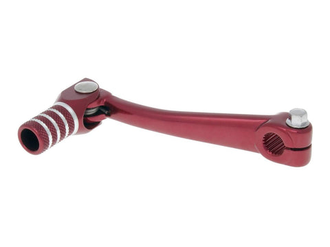 gear shift lever aluminum red for Minarelli AM, Crosser, SM VPARTS MOTOVEIKALS 21