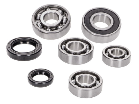 gearbox bearing set w/ oil seals for Hyosung 50cc 2-stroke, SB Cab, Supercab, Avanti, SF 50 OEM STANDARD MOTOVEIKALS 21