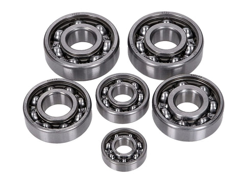 gearbox / engine bearing set SLF 6-piece for Simson S50, KR50, KR51/1, SR4, Schwalbe, Star, Sperber, Spatz, Habicht OEM STANDARD MOTOVEIKALS 21