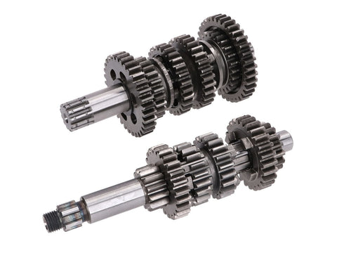 gearbox / gear shaft set 6-speed standard for Minarelli AM6 1st series OEM STANDARD MOTOVEIKALS 21
