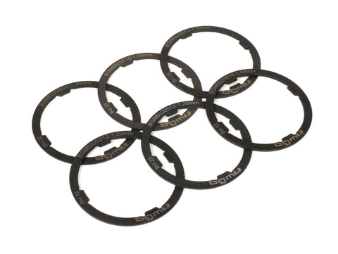 Gearbox shim set -BGM ORIGINAL- Vespa Smallframe V50, PV125, ET3, PK - Largeframe PX EFL (1984-), Cosa, T5 125cc - 0,90-1,40mm (+0,0 /- 0,04mm) - 6 pcs BGM ORIGINAL MOTOVEIKALS 21