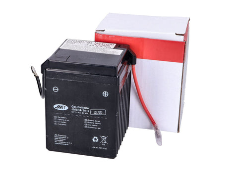 Gel battery 6 Volt 4 Ah electric 6N4-2A-4 for Honda MB MT CB Monkey CY XL Z moped DIVERSE / IMPORT MOTOVEIKALS 21