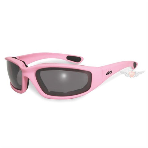 Global Vision Fight Back custom biker tinted pink goggles for chopper motorcycle DIVERSE / IMPORT MOTOVEIKALS 21