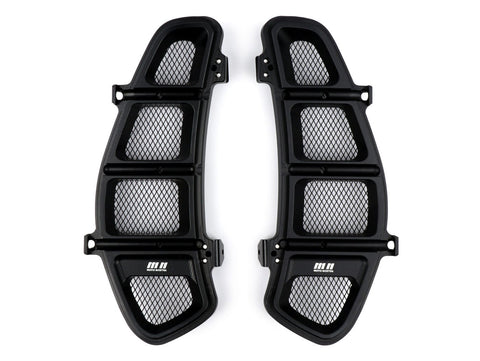 Glove box net panel set -MOTO NOSTRA, CNC, black mat- Vespa GT 250 (ZAPM45102), Vespa GT L 125 (ZAPM31100, ZAPM31101), Vespa GT L 200 (ZAPM31200), Vespa GTS 125 (ZAPM31300, ZAPMA3100, ZAPMA3200), Vespa GTS 150 (ZAPMA3200, ZAPMA3100), Vespa GTS 250 (ZAPM45 MOTO NOSTRA MOTOVEIKALS 21