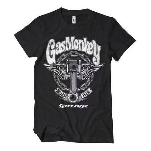 GMG Garage Big piston t-shirt black GAS MONKEYS GARAGE MOTOVEIKALS 21
