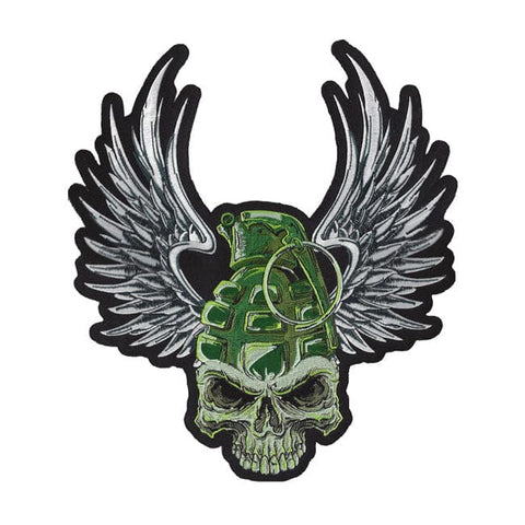 Grenade skull patch LETHAL THREAT MOTOVEIKALS 21