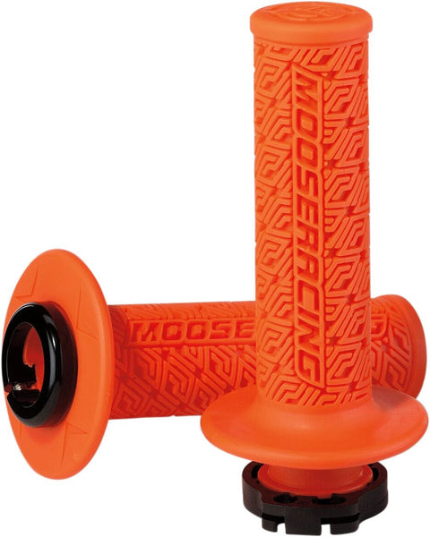Grip Lock-On Moose Or/Bk MOOSE RACING HARD-PARTS MOOSE RACING MOTOVEIKALS 21
