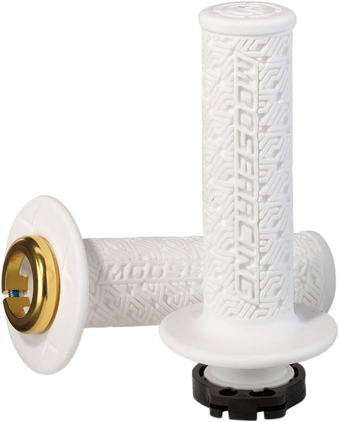 Grip Lock-On Moose Wh/Gd MOOSE RACING HARD-PARTS MOOSE RACING MOTOVEIKALS 21