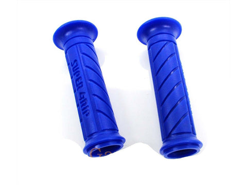 Grips rubber 2 pieces wide approx. 130mm inside 22/24mm blue for Zündapp, Kreidler, Hercules, Puch, Simson, Piaggio, Peugeot, Yamaha, MBK moped, moped scooter DIVERSE / IMPORT MOTOVEIKALS 21