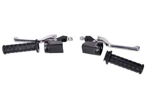 Handle fittings set left and right for Hercules, Kreidler, Sachs, Zündapp OEM STANDARD MOTOVEIKALS 21
