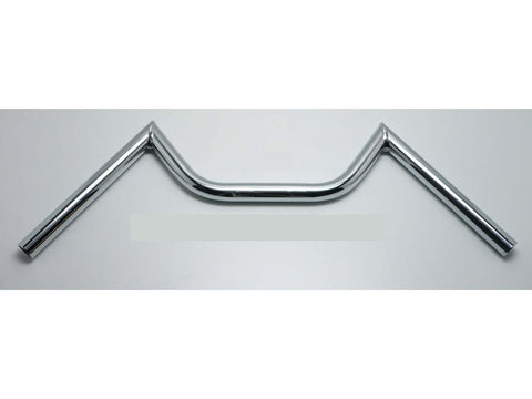 Handlebar chrome width 550mm height 100mm bend downwards approx. 120mm mounting surface outside 80mm inside 40mm ripple width 20mm for Zündapp, Kreidler, Hercules, Puch, Simson DIVERSE / IMPORT MOTOVEIKALS 21