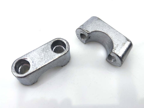 Handlebar clamps EBR 2 pieces 22mm handlebar 28mm mounting distance for Hercules Prima, KTM, Puch Maxi, Peugeot moped moped DIVERSE / IMPORT MOTOVEIKALS 21