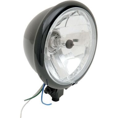 Headlight 5.75" Sprgr Blk DRAG SPECIALTIES DRAG SPECIALTIES MOTOVEIKALS 21