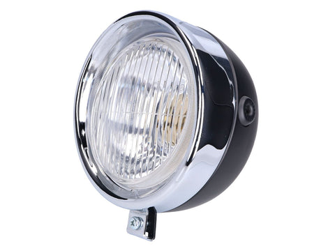 headlight assy round black Classic universal for Puch, Kreidler, Zündapp and many more 101 OCTANE MOTOVEIKALS 21