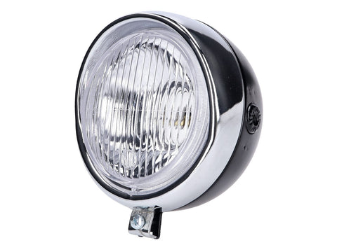 headlight assy round black Retro universal for Puch, Kreidler, Zündapp and many more 101 OCTANE MOTOVEIKALS 21