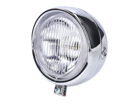 headlight assy round chromed Retro universal for Puch, Kreidler, Zündapp and many more 101 OCTANE MOTOVEIKALS 21