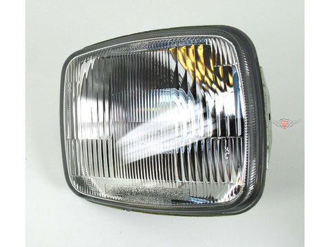 Headlight insert 140mm mounting distance 129x112mm outer dimension glass for Puch Lido, Yamaha scooter DIVERSE / IMPORT MOTOVEIKALS 21