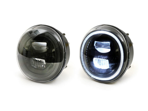 Headlight -MOTO NOSTRA- LED HighPower - GTS i.E. Super 125-300 - (-2018, fits also GT, GTS, GTL) - black reflector MOTO NOSTRA MOTOVEIKALS 21