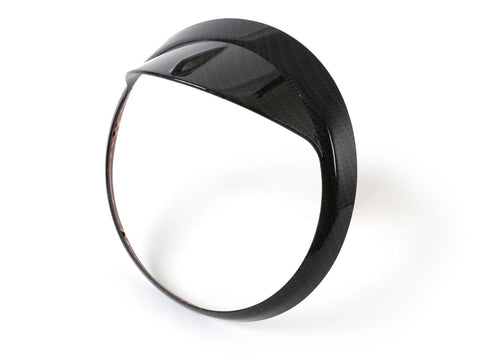 Headlight rim with visor -MOTO NOSTRA (-2018)- Vespa GT, GTL, GTS 125-300, GTS 125-300 Super - carbon style MOTO NOSTRA MOTOVEIKALS 21