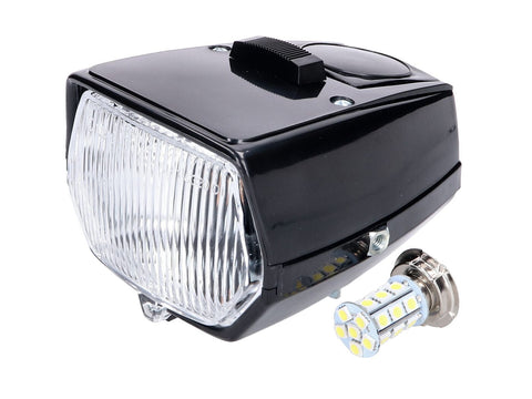 headlight square black LED with switch for Puch Maxi moped DIVERSE / IMPORT MOTOVEIKALS 21