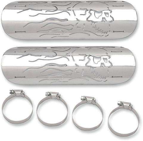 Heat Shield Flame Skull DRAG SPECIALTIES DRAG SPECIALTIES MOTOVEIKALS 21