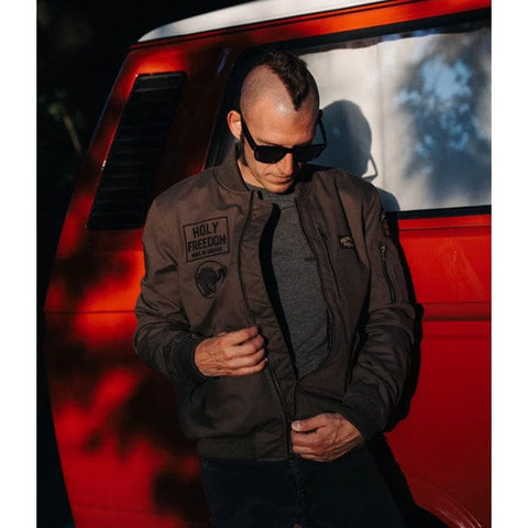 Holy Freedom Bomber jacket khaki HOLY FREEDOM MOTOVEIKALS 21