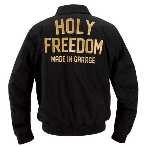 Holy Freedom Crew Bomber jacket black HOLY FREEDOM MOTOVEIKALS 21