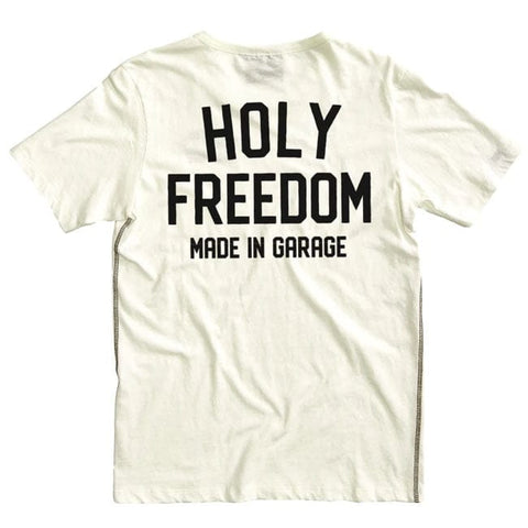 Holy Freedom Crew t-shirt off white HOLY FREEDOM MOTOVEIKALS 21