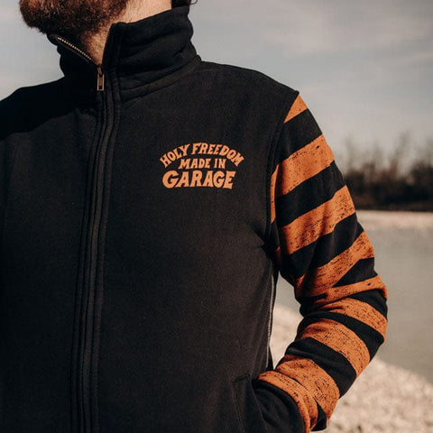 Holy Freedom Garage zip sweatshirt orange/black HOLY FREEDOM MOTOVEIKALS 21
