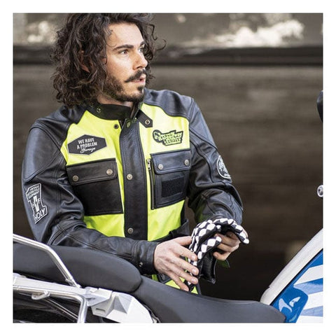 Holy Freedom Quattro Vision leather jacket black/fluo yellow HOLY FREEDOM MOTOVEIKALS 21