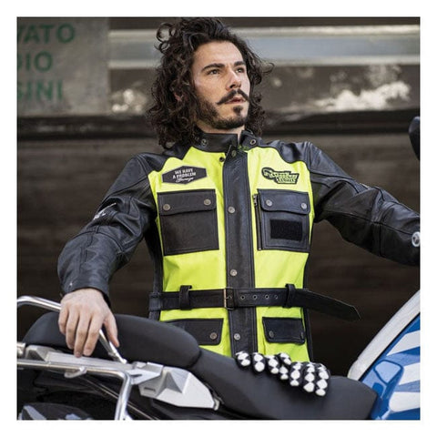 Holy Freedom Quattro Vision leather jacket black/fluo yellow HOLY FREEDOM MOTOVEIKALS 21
