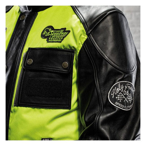 Holy Freedom Quattro Vision leather jacket black/fluo yellow HOLY FREEDOM MOTOVEIKALS 21