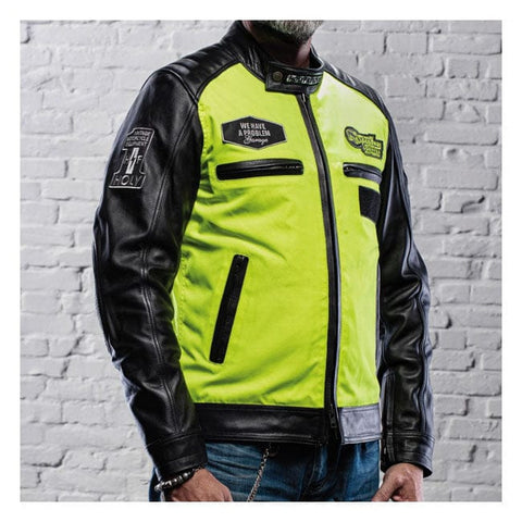Holy Freedom Zero Vision leather jacket black/fluo yellow "S" HOLY FREEDOM MOTOVEIKALS 21